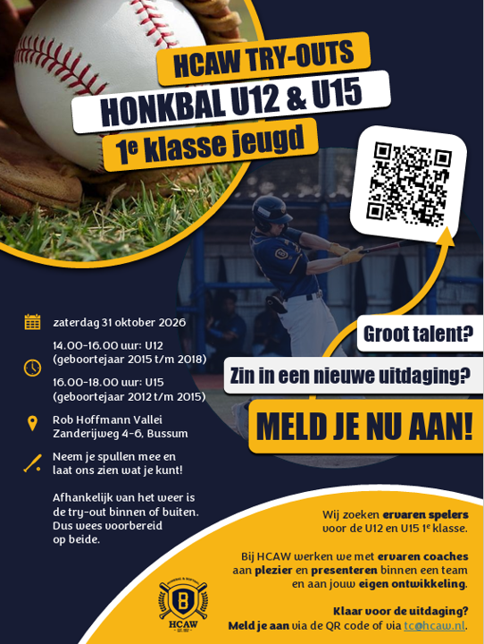 Try-outs U12 en U15